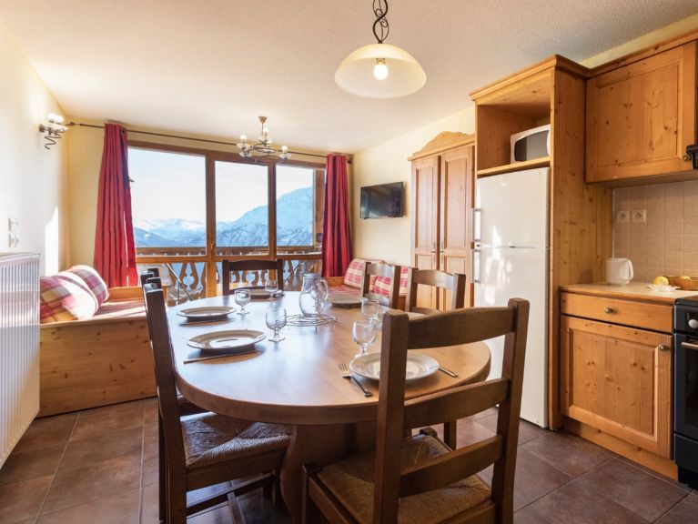 Chalet-apartment Les Balcons de La Rosière with cabin