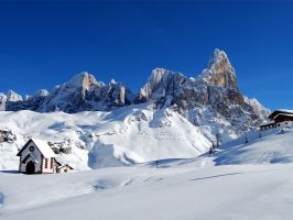 Church mountains Italy