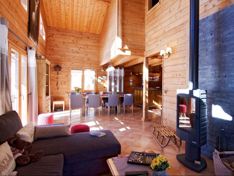 Chalet Le Panorama with outdoor whirlpool