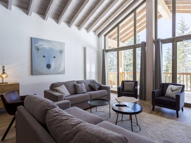 Chalet-apartment Le Hameau de Barthélémy mountain view