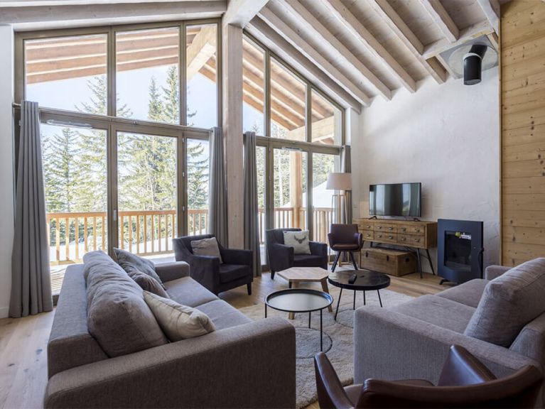 Chalet-apartment Le Hameau de Barthélémy mountain view