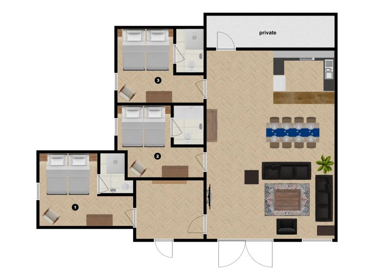 Chalet Okke including catering
