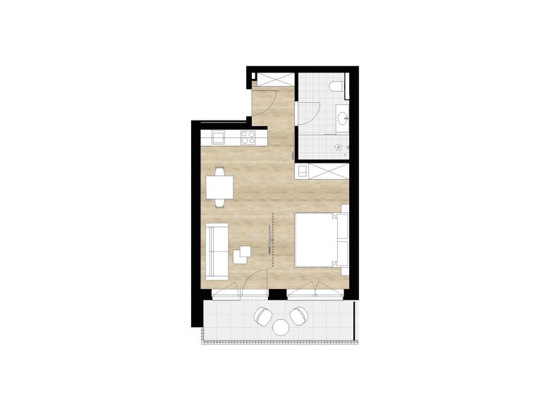 Apartment Buggl's Type 1 - 35 m²