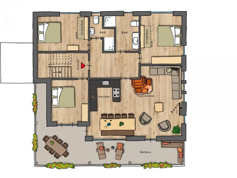 Apartment Iris Golden Geier