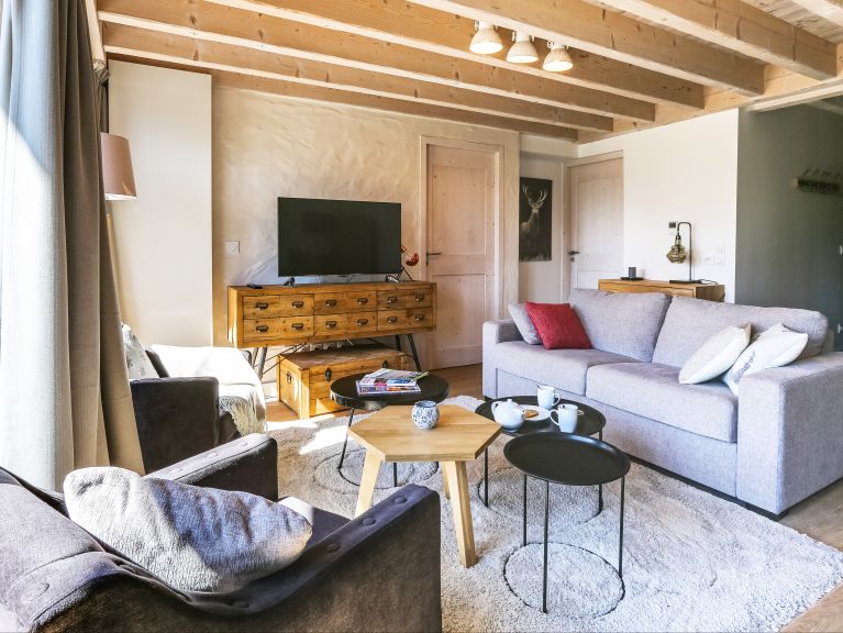 Chalet-apartment Le Hameau de Barthélémy mountain view