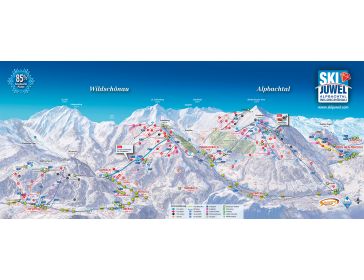 Piste map Ski Juwel Alpbachtal Wildschönau
