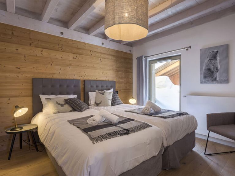 Chalet-apartment Le Hameau de Barthélémy mountain view