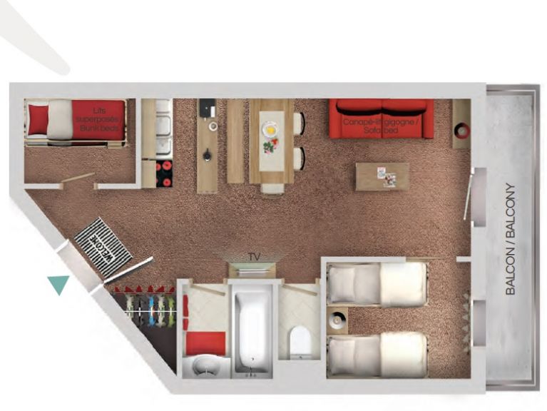 Chalet-apartment Le Cheval Blanc Classique