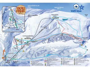 Piste map Valfréjus