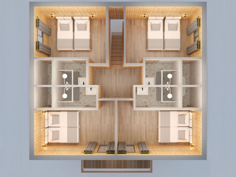 Chalet Lacuzon with private sauna