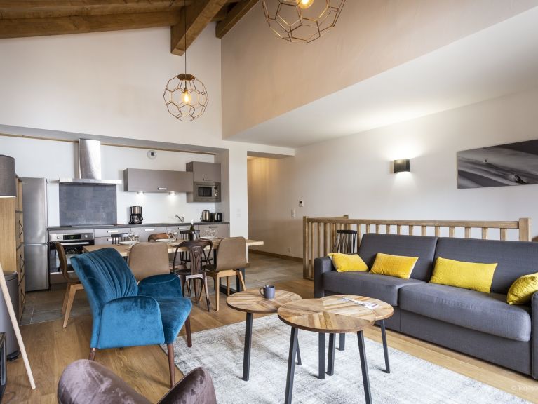 Chalet-apartment Le Diamant des neiges Mountain view