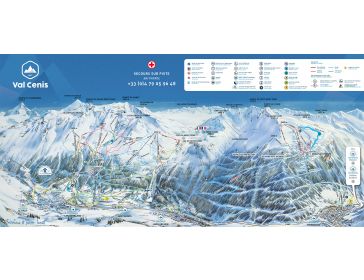 Piste map Val Cenis Vanoise