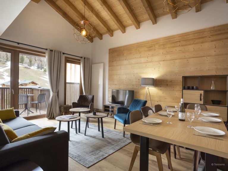 Chalet-apartment Le Diamant des neiges Mountain view