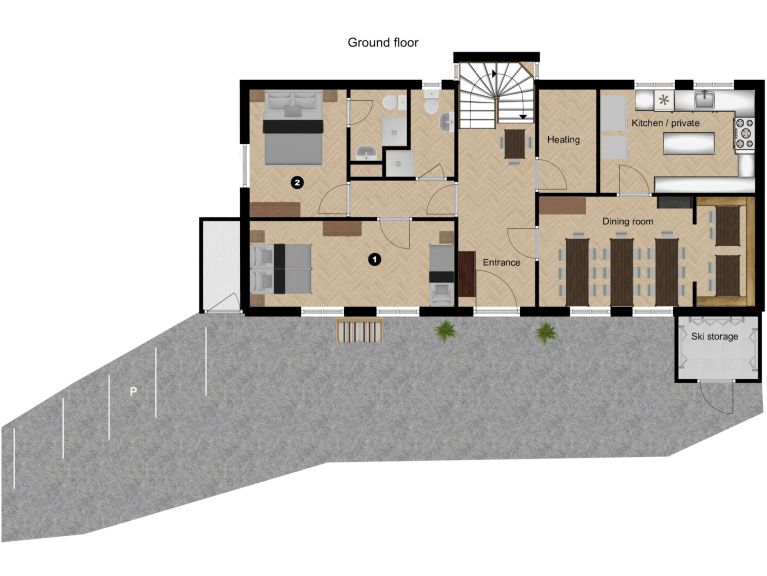 Chalet Alber catering included