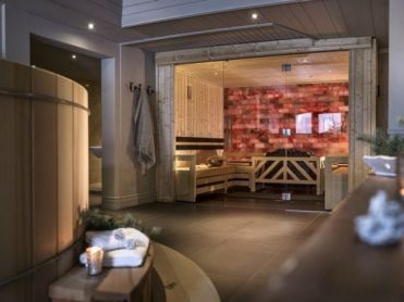 Luxury chalet sauna