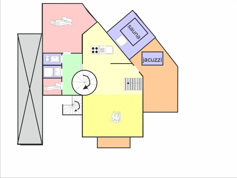 Chalet Balcon du Paradis + Piccola Pietra, with two sauna's and whirlpool