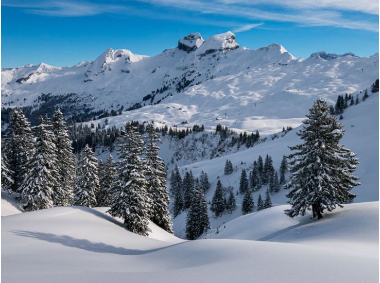 View mountains Switzerland