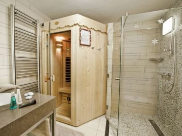Sauna inside chalet ski holiday