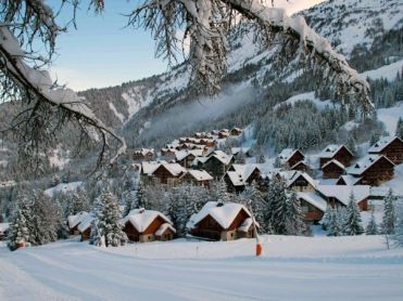Authentic ski village chalets