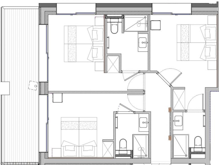 Chalet-apartment Lodge PureValley with private outdoor sauna