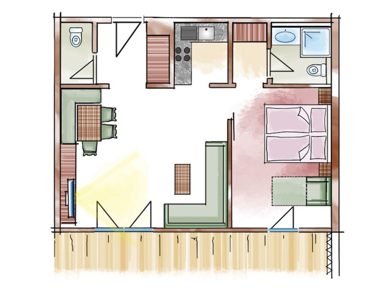 Apartment Sonneck 3 persons