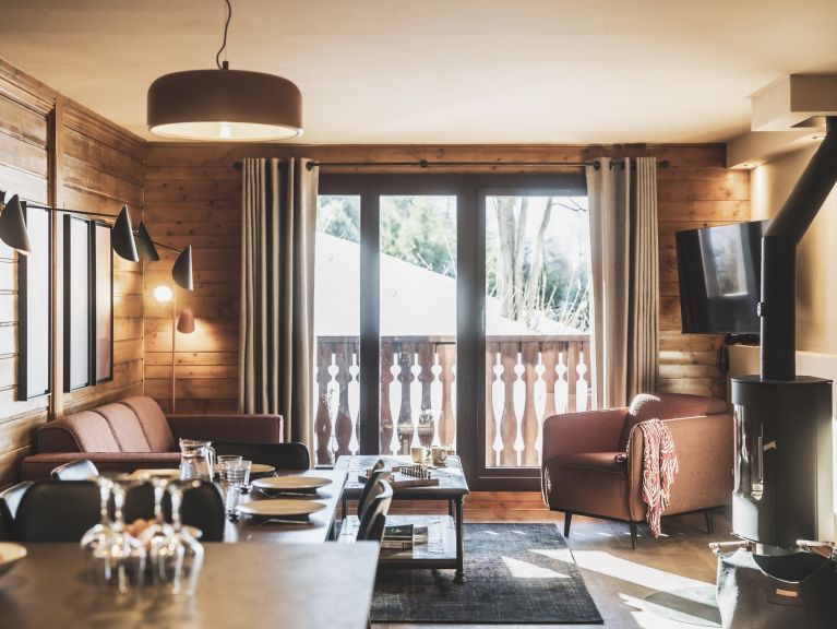 Chalet-apartment Montagnettes Hameau de la Sapinière with cabin