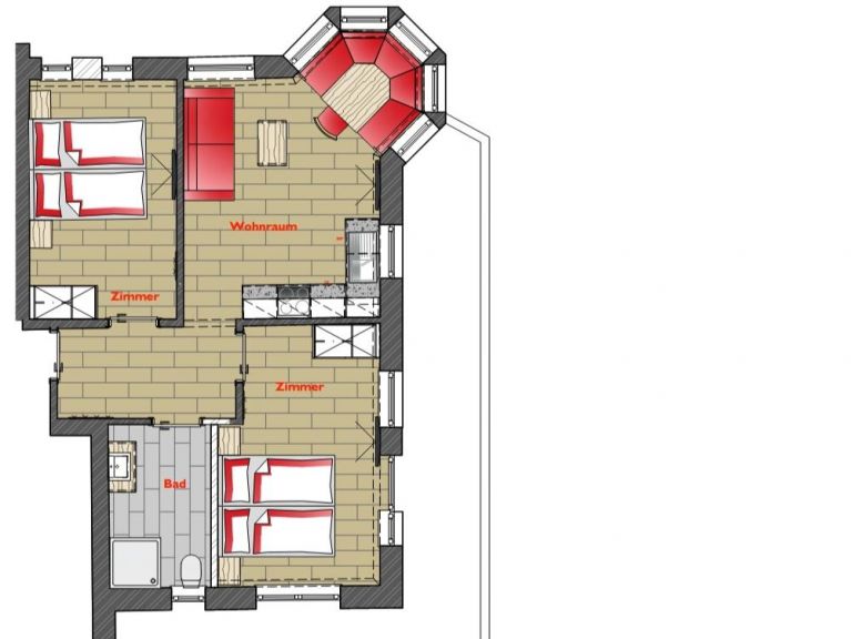 Chalet-apartment A Casa Juwel Top 6