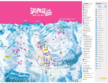 Piste map Livigno