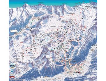 Piste map Silvretta Arena