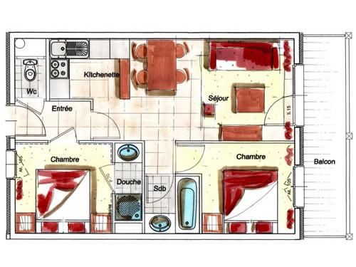 Chalet-apartment des Neiges Hermine