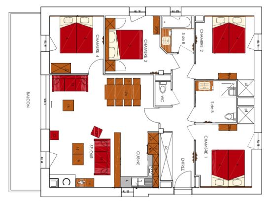 Chalet-apartment Dame Blanche-12