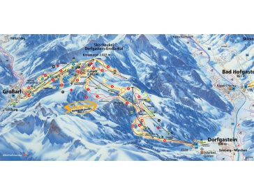 Piste map Ski Amadé - Grossarltal