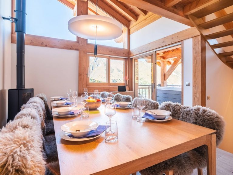 Chalet Caseblanche zondag t/m zondag Landenoire with wood stove, sauna and whirlpool (Sunday to Sunday)