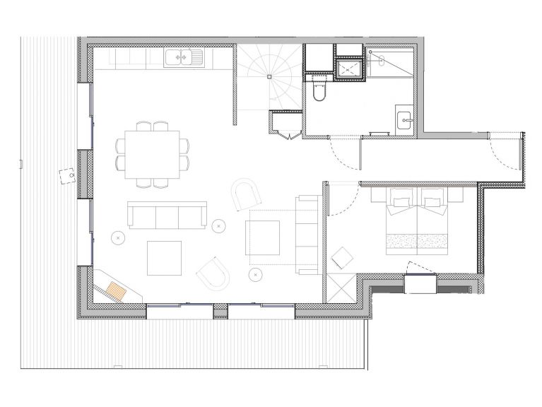 Chalet-apartment Lodge PureValley with private outdoor sauna