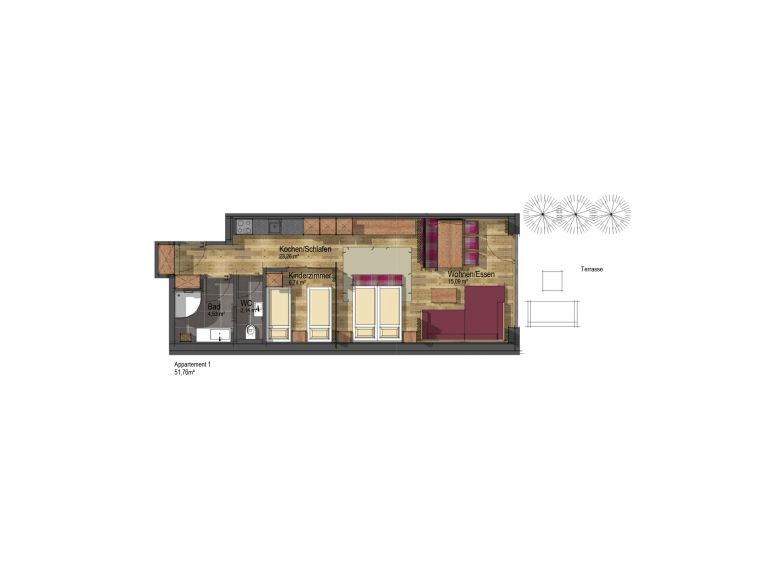 Chalet-apartment The Peak Dolomiten