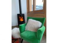 Chalet Caseblanche Pomme de pin with wood stove and sauna-6