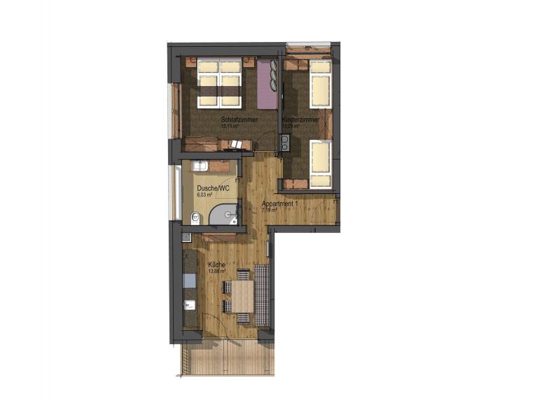 Chalet-apartment The Peak Melisande 1