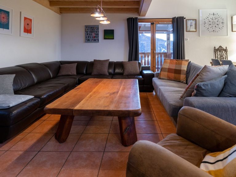 Chalet De Vallandry Ekseption with sauna