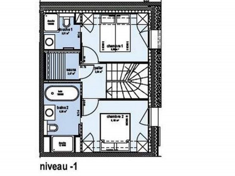 Chalet Caseblanche Augustine with wood stove and sauna