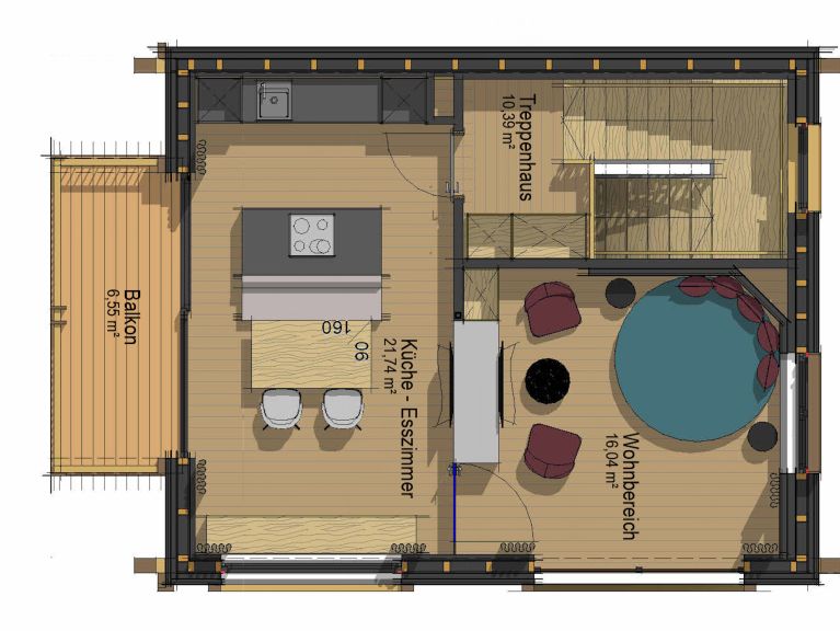 Chalet-apartment The Peak Black Stone Chalet