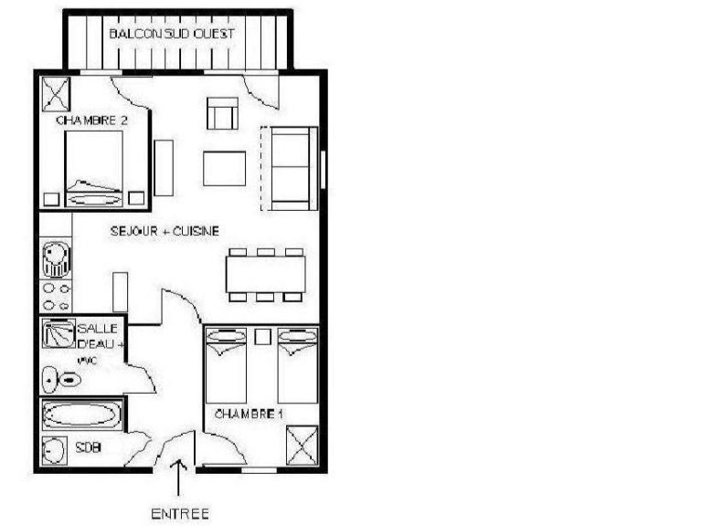 Apartment Résidence Les Cristaux Apartment 6