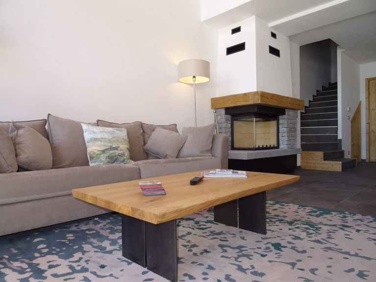 Chalet Caseblanche Bouc Blanc with fireplace and sauna