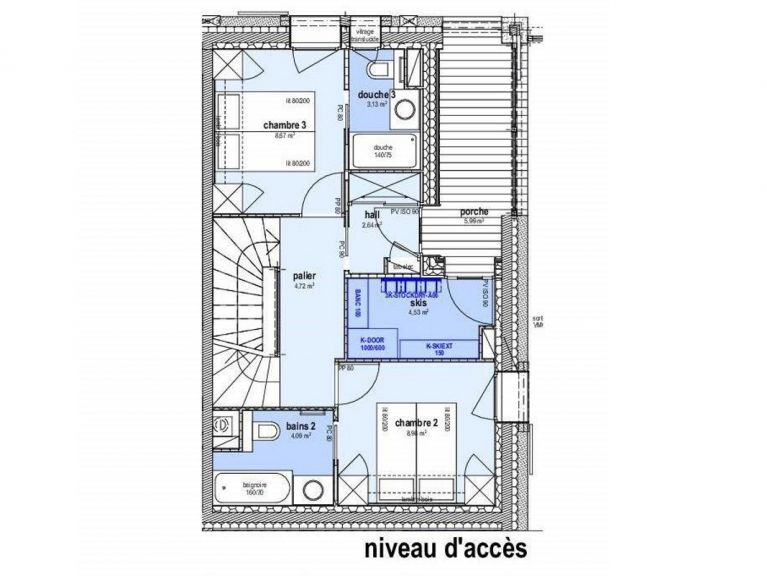 Chalet Caseblanche Bouc Blanc with fireplace and sauna