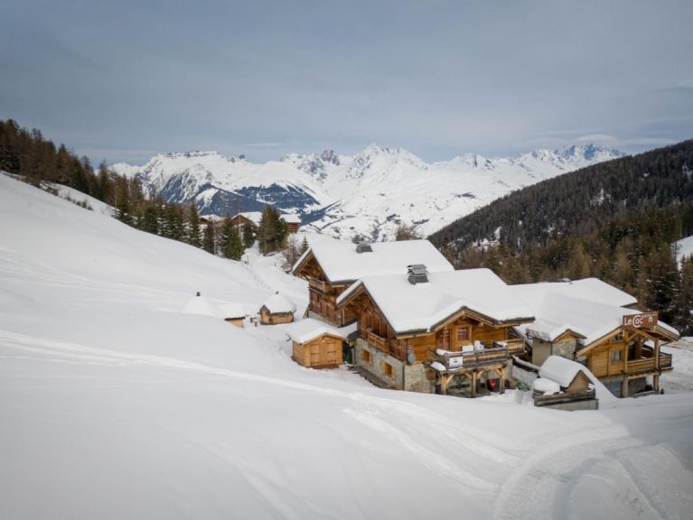 Chalet du Cocoon Pierra Menta 1 with sauna and shared outdoor hot tub