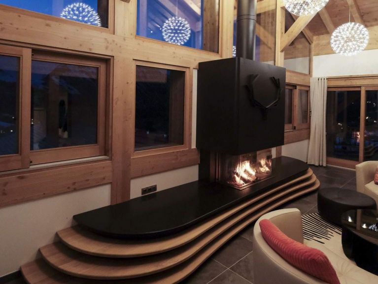 Chalet Caseblanche Haleakala with wood burner