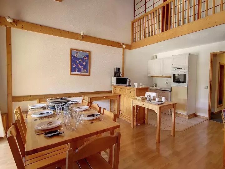 Apartment Résidence Le Hors Piste with mezzanine
