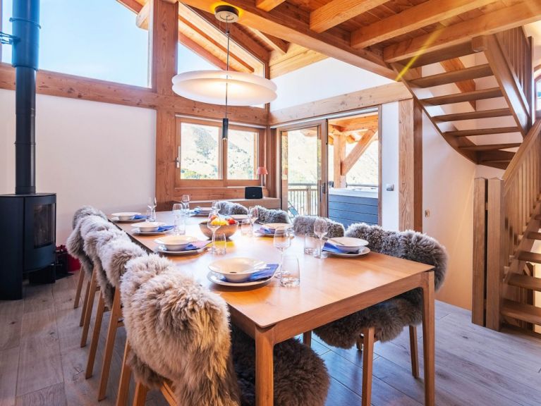 Chalet Caseblanche zondag t/m zondag Landenoire with wood stove, sauna and whirlpool (Sunday to Sunday)
